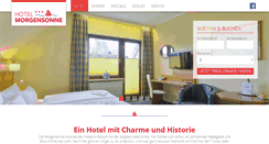 Desktop Screenshot of hotel-morgensonne-buesum.de