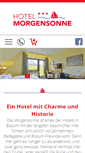 Mobile Screenshot of hotel-morgensonne-buesum.de